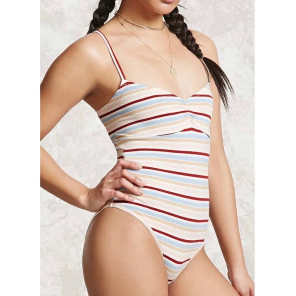 NEW! Strappy Striped Bodysuit